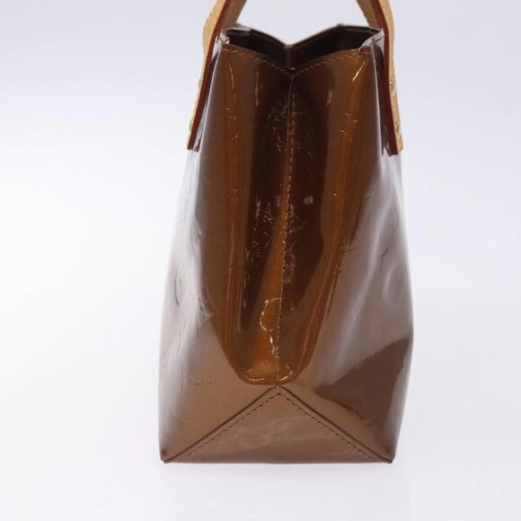 LOUIS VUITTON Monogram Vernis Reade PM Hand Bag Bronze M91146 LV Auth 132734 - Picture 4 of 16